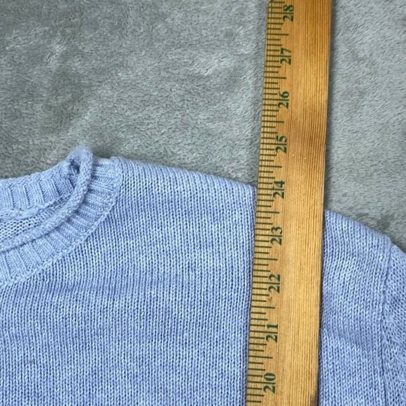 Ella Moss XXL Blue Striped Sweater Crewneck Long Sleeve Knit Lightweight a0609 - Picture 7 of 10